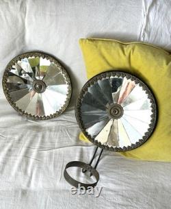 2 Anciens Miroirs Démultipliants Époque Empire Antique Georgian French Mirrors