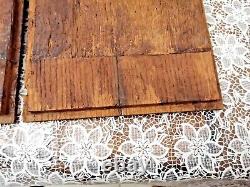 2 Panneaux 17ème en chêne Sculpté représentant homme et femme