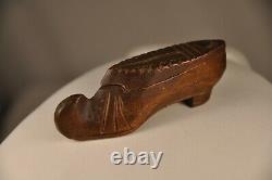 2 Tabatieres Chaussure Ancien Art Populaire Antique Shoe Snuff Box