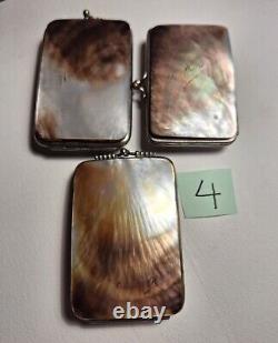 3 ETUIS a cigarettes en nacre 19e siècle, Mother of Pearl, LOT 4