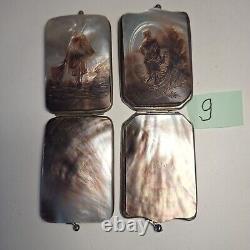 3 ETUIS à cigarettes en nacre (RARE PETIT) 19e siècle, Mother of Pearl, LOT 9