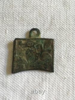 4 Pendants de harnais roman médiéval XIIe haute époque