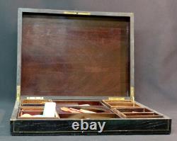 AA 1860 napoléon III boite à jeux Coffret ancien précieux bois marqueterie Loupe
