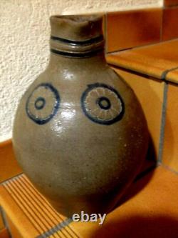 ALSACE ART POPULAIRE RARE CRUCHE GRAVEE POTERIE GRES AU SEL SAVERNE XVIIIème