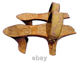 ANCIENNES KABKAB SANDALES DE HAMMAM EN BOIS olivier TURQUIE SYRIE wooden slipper