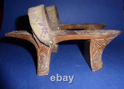 ANCIENNES KABKAB SANDALES DE HAMMAM EN BOIS olivier TURQUIE SYRIE wooden slipper