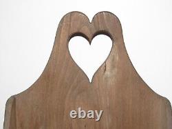 ANCIENNE CHAISE PERCEE COEUR ART POPULAIRE DES FLANDRES XIXe SIECLE