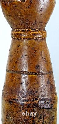 ANCIENNE GRANDE MANU FICA MANO FIGA en BOIS SCULPTÉ AMULETTE MAIN ITALIE XVIIIè