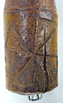 ANCIENNE GRANDE MANU FICA MANO FIGA en BOIS SCULPTÉ AMULETTE MAIN ITALIE XVIIIè