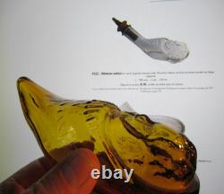 ANCIEN BIBERON MYSTERE SABOT verre soufflé moulé ART POPULAIRE FEEDING BOTTLE