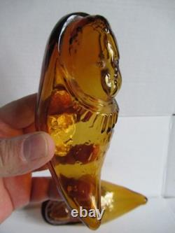 ANCIEN BIBERON MYSTERE SABOT verre soufflé moulé ART POPULAIRE FEEDING BOTTLE