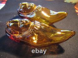 ANCIEN BIBERON MYSTERE SABOT verre soufflé moulé ART POPULAIRE FEEDING BOTTLE