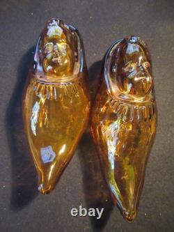 ANCIEN BIBERON MYSTERE SABOT verre soufflé moulé ART POPULAIRE FEEDING BOTTLE