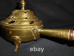 ANCIEN BRÛLE PARFUM ENCENS ENCENSOIR ART POPULAIRE 18 ème XVIIIe incense burner