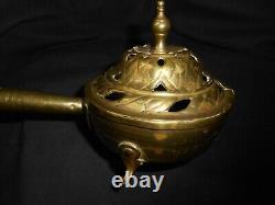 ANCIEN BRÛLE PARFUM ENCENS ENCENSOIR ART POPULAIRE 18 ème XVIIIe incense burner