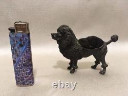 ANCIEN ESSUIE PLUME en bronze chien caniche écriture bureau wipe pen