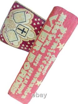 ART POPULAIRE Prie-dieu Napoléon III (1876) En Bois Et Tissu Brodé