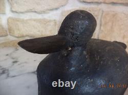 Ancien Appelant/Appeau canard bois chasse, Objet Art-Populaire
