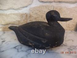 Ancien Appelant/Appeau canard bois chasse, Objet Art-Populaire
