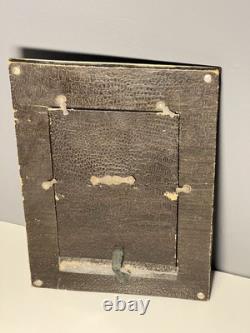 Ancien Cadre Métal Argenté époque INDOCHINE