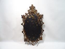 Ancien Cadre Religieux Foret Noire Bois Sculpte Crucifix Christianisme Religious