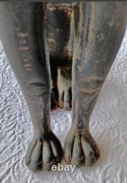 Ancien Chandelier Bougeoir Pic Cierge En Bois Sculpté SPHYNX Haute Période