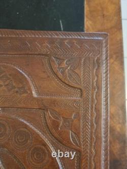 Ancien Coffret Cuir Repoussé MALI Années 30 Art Soudanais Touareg Mandingue