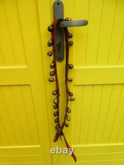 Ancien Collier de cheval 24 grelots d'attelage Provenance Tibet oriental