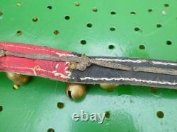 Ancien Collier de cheval 24 grelots d'attelage Provenance Tibet oriental