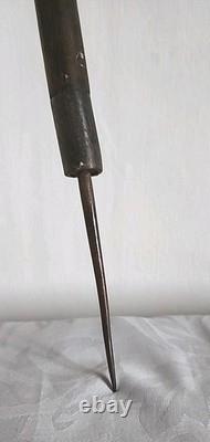 Ancien Compas Charpentier Bois Long 85 Cm