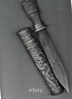 Ancien Couteau Tibétain en Argent