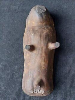 Ancien Moule A Gâteau Terre Cuite Poupon Alsace Art Pop Engobe Clair