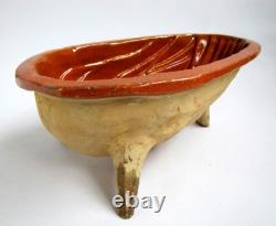 Ancien Moule Canard endormi Poterie Soufflenheim Alsace French Art Populaire