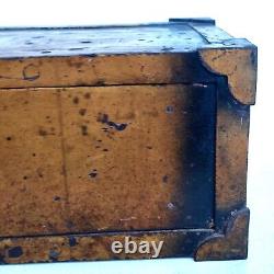 Ancien Petit Coffre Fort Dlg Fichet Bauche Old Iron Strongbox Safe Cassaforte