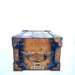 Ancien Petit Coffre Fort Dlg Fichet Bauche Old Iron Strongbox Safe Cassaforte