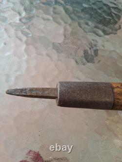 Ancien Piolet Manche Bois