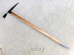 Ancien Piolet Manche Bois 89,5cm -claudius Simond N°2-outil Alpinisme Escalade