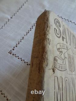 Ancien battoir de lavandière publicité savon Monier Eyguières art populaire