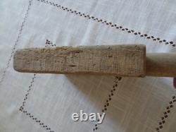 Ancien battoir de lavandière publicité savon Monier Eyguières art populaire