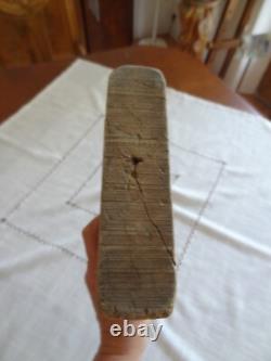 Ancien battoir de lavandière publicité savon Monier Eyguières art populaire