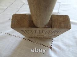 Ancien battoir de lavandière publicité savon Monier Eyguières art populaire