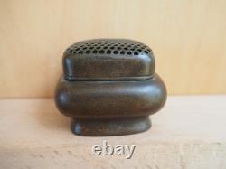 Ancien chauffe main bronze Chinois Antique Chinese Copper Hand Warmer