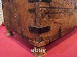 Ancien coffret de mariage art populaire XIX Inde Rajasthan curiosités déco