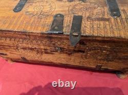 Ancien coffret de mariage art populaire XIX Inde Rajasthan curiosités déco
