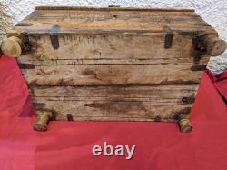 Ancien coffret de mariage art populaire XIX Inde Rajasthan curiosités déco