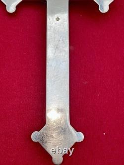 Ancien crucifix micromosaïque Rome Début XXe Métal argenté Christ en bronze