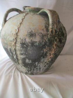 Ancien grande Cruche à Huile de noix- Perigord XVIII-BUIRE DOURNE POTERIE 38 cm