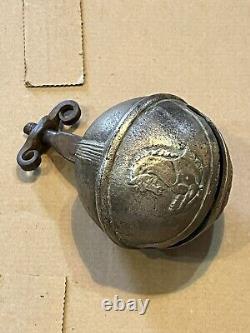 Ancien grelot D'attelage En BRONZE, Cheval Chevaux, 9 1/2