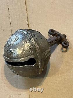 Ancien grelot D'attelage En BRONZE, Cheval Chevaux, 9 1/2