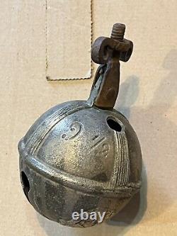 Ancien grelot D'attelage En BRONZE, Cheval Chevaux, 9 1/2